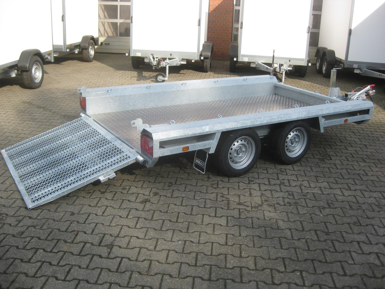 Прицеп для спецтехники HULCO TERRAX Aluboden 294x150x27cm Heckrampe 100cm (M) 3000kg Abverkauf: фото 9