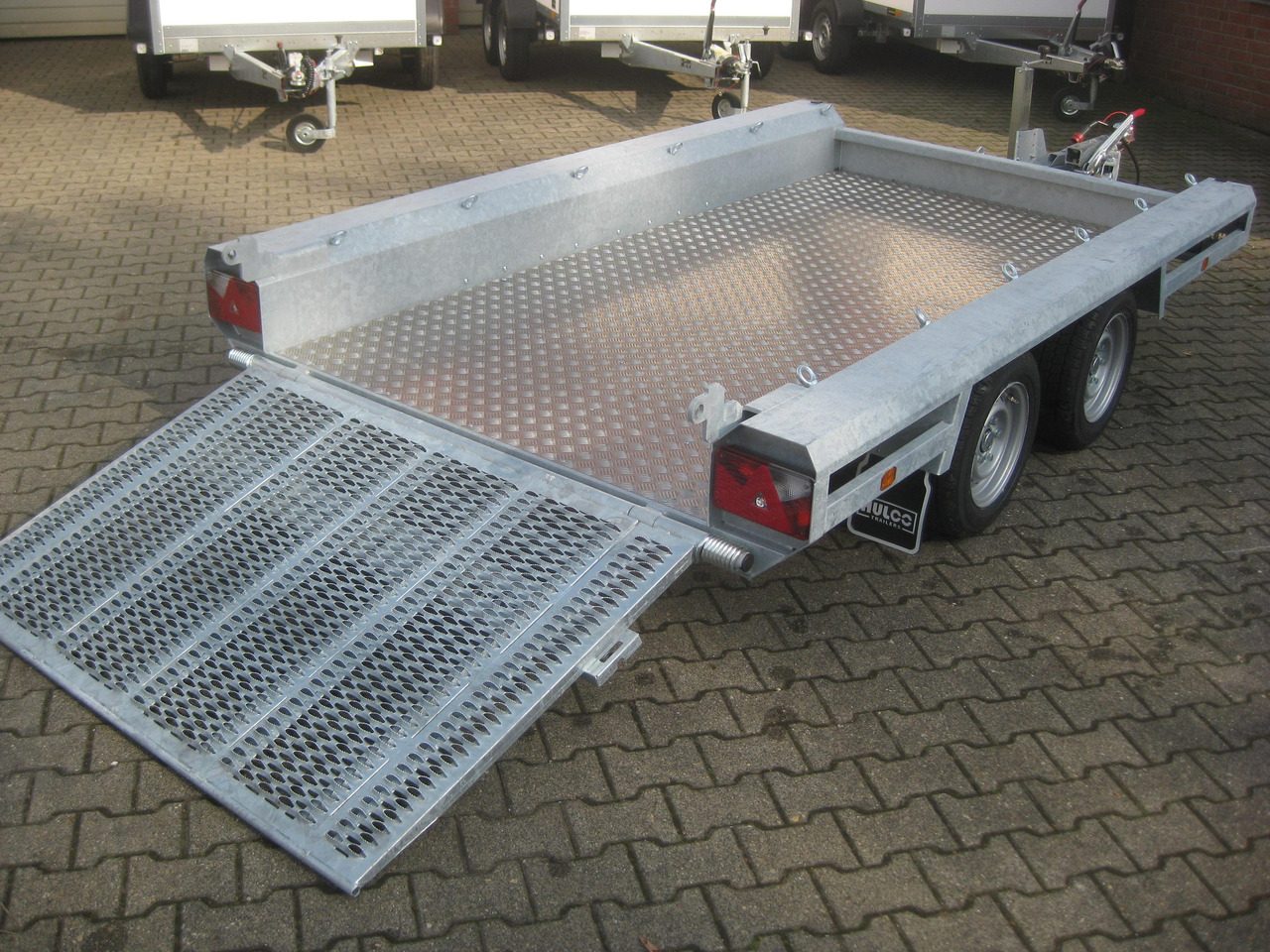Прицеп для спецтехники HULCO TERRAX Aluboden 294x150x27cm Heckrampe 100cm (M) 3000kg Abverkauf: фото 8