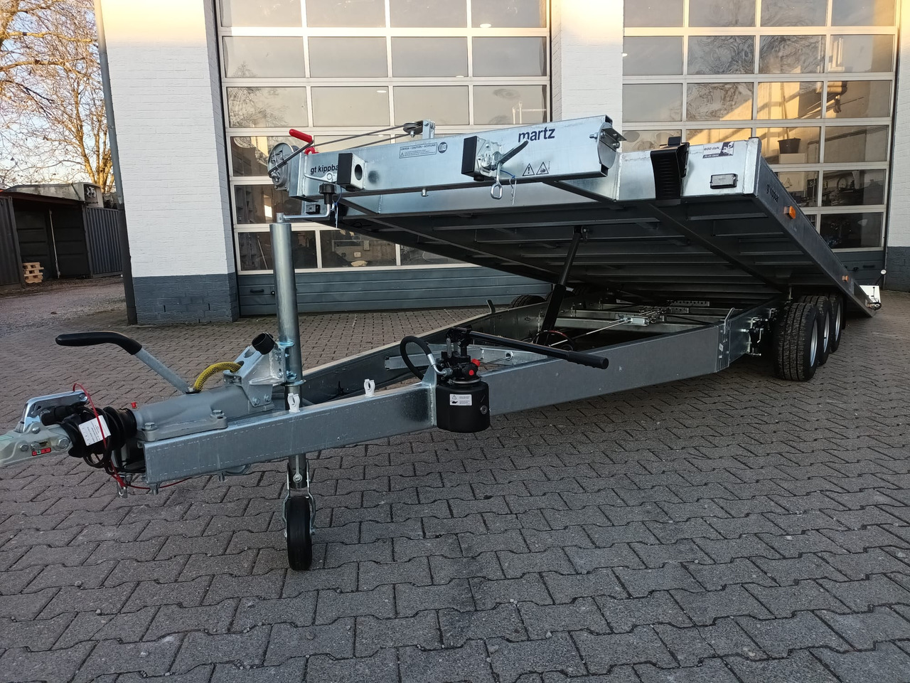 Прицеп-автовоз Martz Cartrailer GT KIPP 580/3 3,5T 580x215cm Profi Aluboden Winde Tridem 10" 3500kg 100 km/H: фото 16