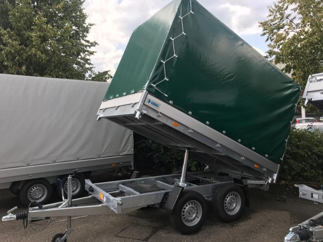 Hapert Cobalt 3-Seitenkipper HM-2 3050 x 1800 x 300 mm, ZG 3,0 to. E-Pumpe, Plane 180 cm - Самосвальный прицеп: фото 1 Hapert Cobalt 3-Seitenkipper HM-2 3050 x 1800 x 300 mm, ZG 3,0 to. E-Pumpe, Plane 180 cm - Самосвальный прицеп: фото 1