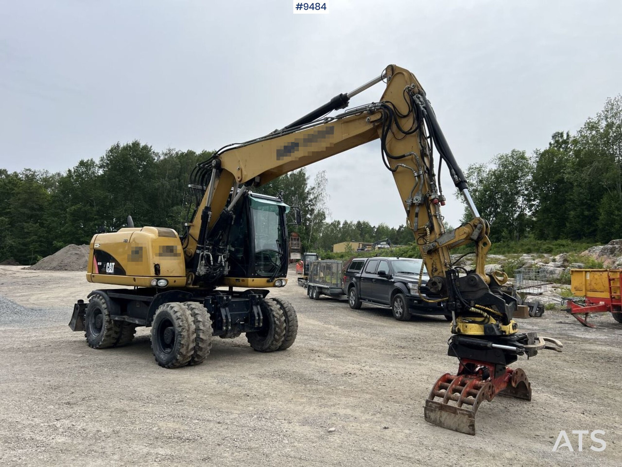 CAT M313D with tipping wagon and attachments (VIDEO) - Колёсный экскаватор: фото 1 CAT M313D with tipping wagon and attachments (VIDEO) - Колёсный экскаватор: фото 1