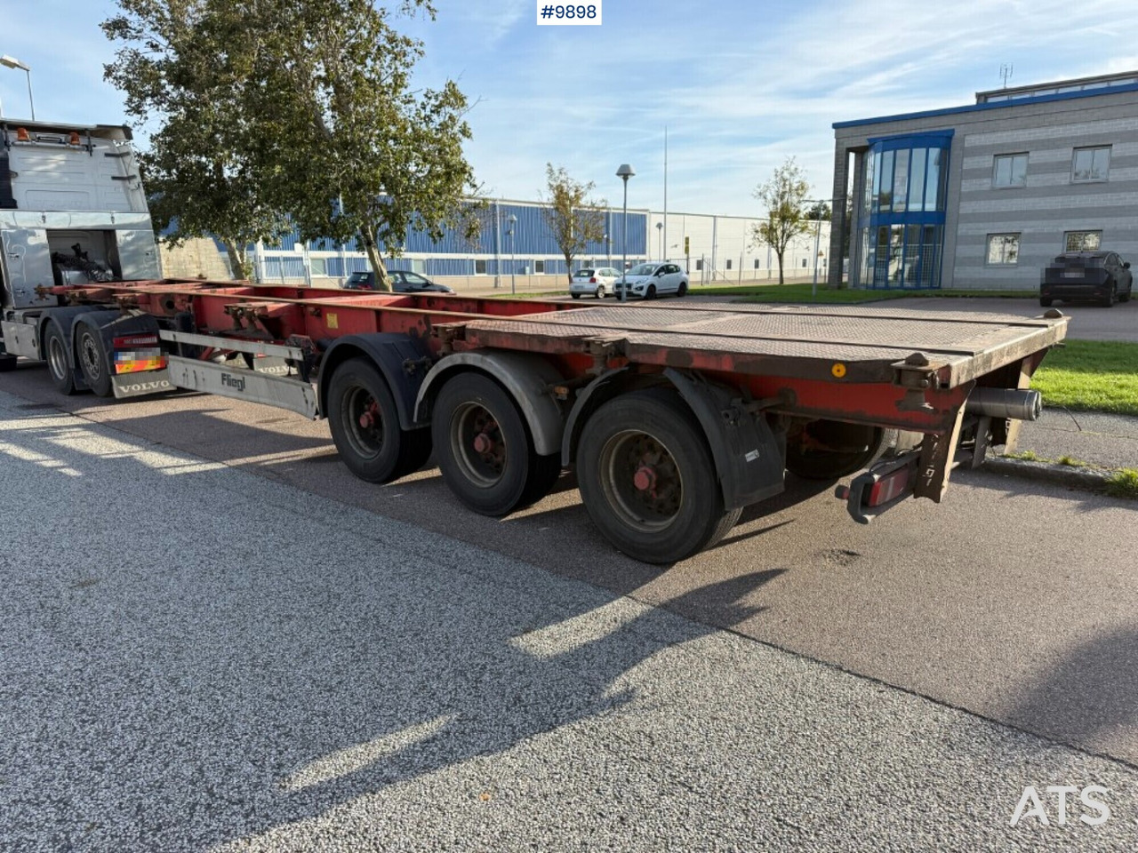 Container chassis Fliegl SDS 400 - Полуприцеп-контейнеровоз/ Сменный кузов: фото 2 Container chassis Fliegl SDS 400 - Полуприцеп-контейнеровоз/ Сменный кузов: фото 2