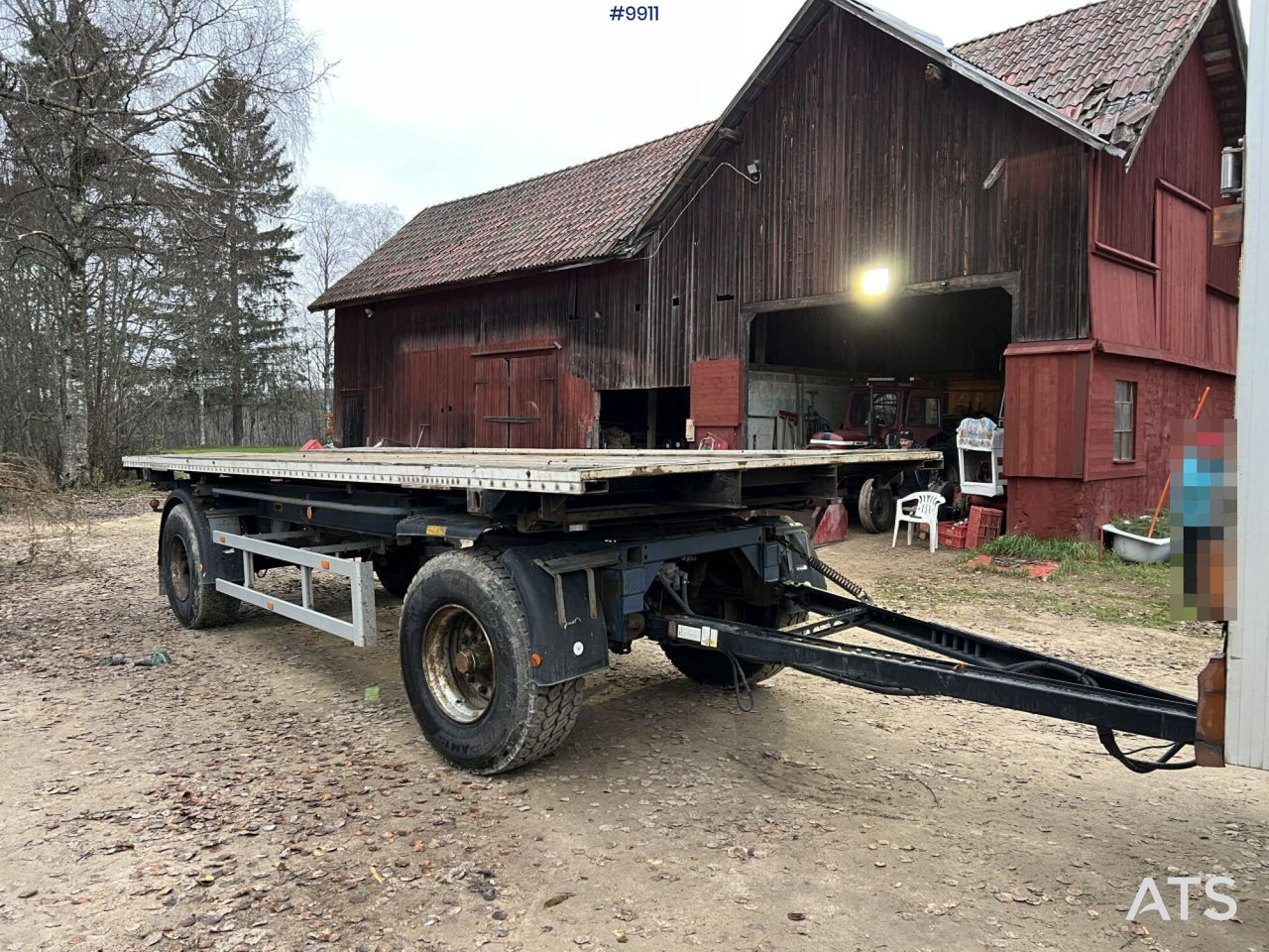 KRONE AZW 20E Container trailer with interchangeable body - Прицеп бортовой/ Платформа: фото 2 KRONE AZW 20E Container trailer with interchangeable body - Прицеп бортовой/ Платформа: фото 2