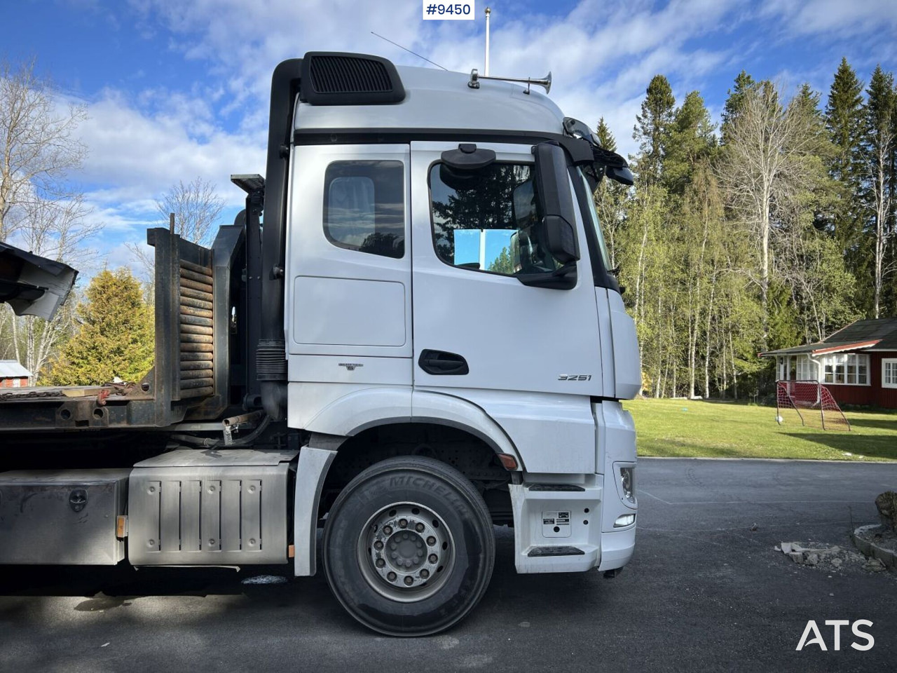 Крюковой мультилифт Mercedes Benz Arocs 3251 Tridem Hooklift, flatbed and concrete rotator: фото 12