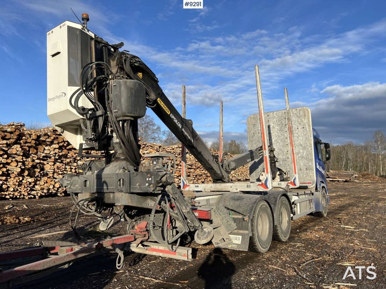 Scania R650 logging truck with crane and trailer - Лесовоз: фото 4 Scania R650 logging truck with crane and trailer - Лесовоз: фото 4