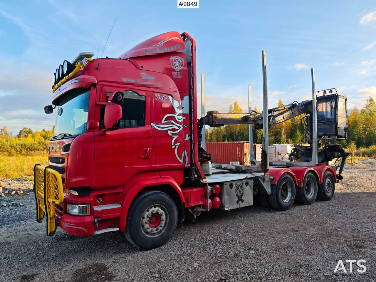 Scania R730 Tridem Timber Truck with Loglift F125S Crane (VIDEO) - Лесовоз, Автоманипулятор: фото 1 Scania R730 Tridem Timber Truck with Loglift F125S Crane (VIDEO) - Лесовоз, Автоманипулятор: фото 1