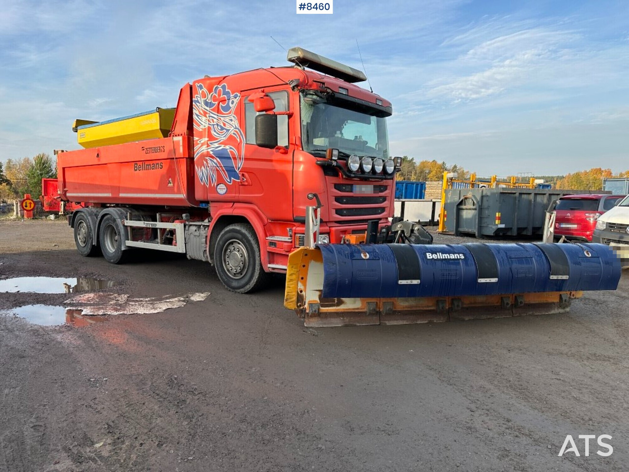 Самосвал, Снегоуборочная машина Tipper truck, Scania G410, Front plow, Salt spreader (See video): фото 7