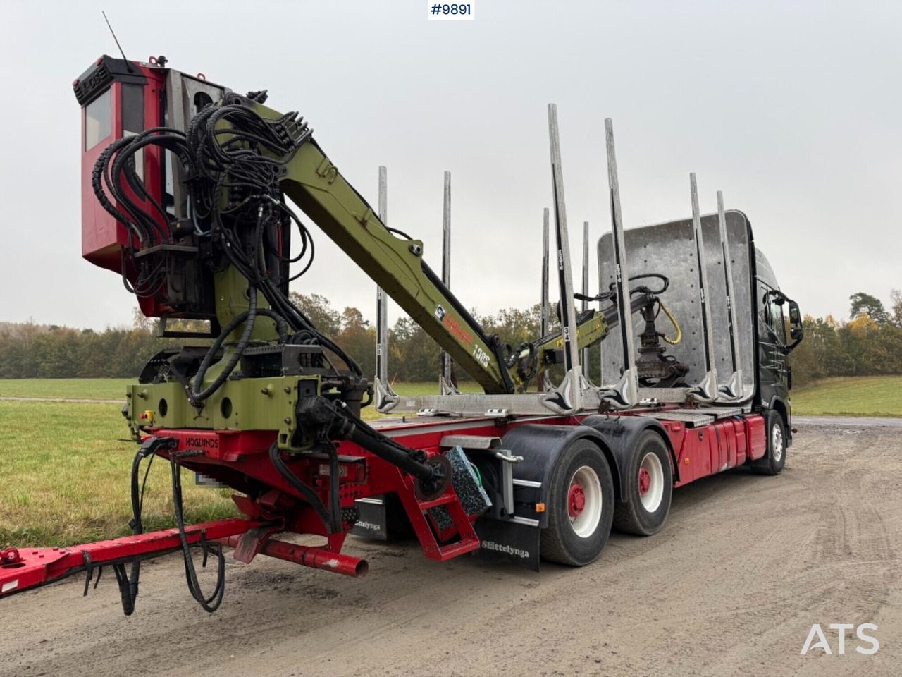 Volvo FH64 R Timber truck, trailer and crane - Лесовоз, Автоманипулятор: фото 2 Volvo FH64 R Timber truck, trailer and crane - Лесовоз, Автоманипулятор: фото 2