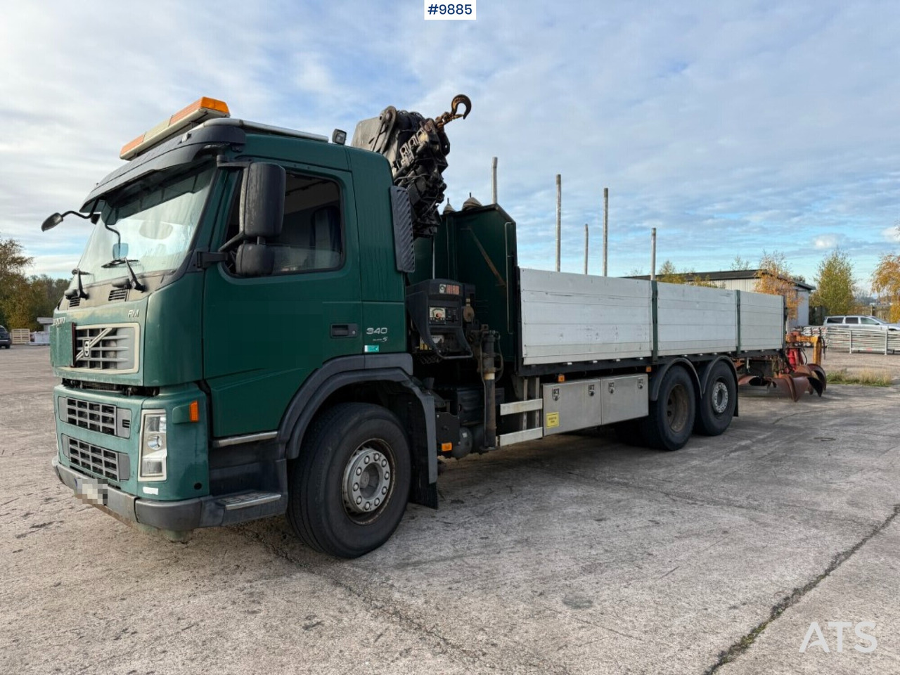 Volvo FM 340 6x2 crane truck with Hiab 220 (VIDEO) - Грузовик бортовой/ Платформа, Автоманипулятор: фото 1 Volvo FM 340 6x2 crane truck with Hiab 220 (VIDEO) - Грузовик бортовой/ Платформа, Автоманипулятор: фото 1