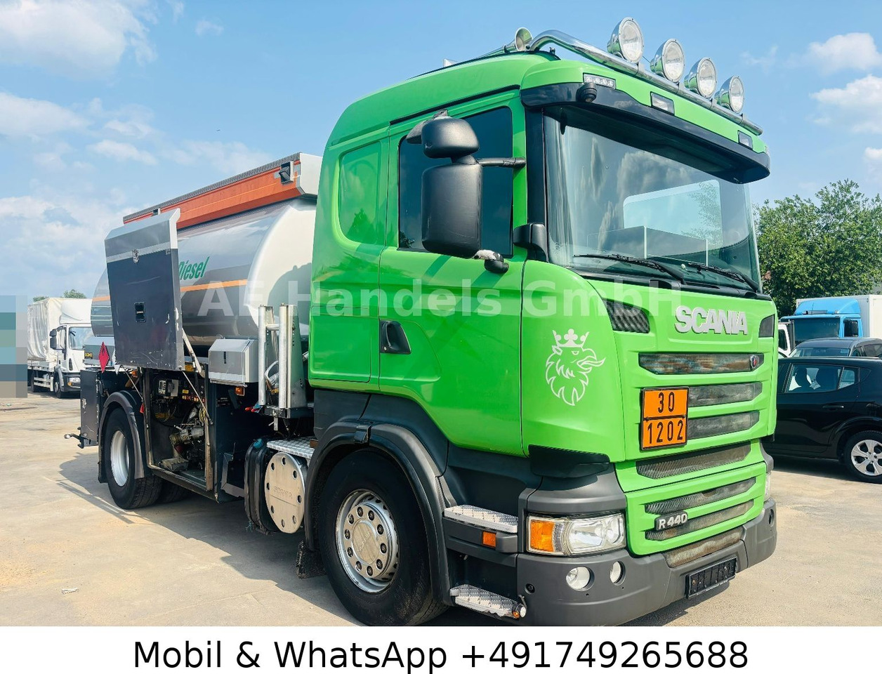 Scania R440 Rohr *Retarder/Oben-Unten/2-Kammern/14m³ - Грузовик-цистерна: фото 1 Scania R440 Rohr *Retarder/Oben-Unten/2-Kammern/14m³ - Грузовик-цистерна: фото 1