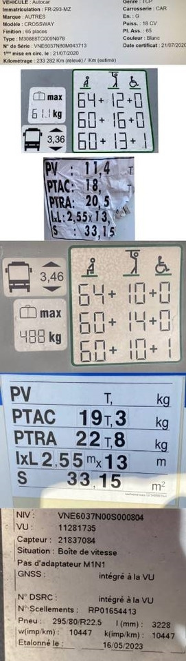 Пригородный автобус Iveco Lot de 2 CROSSWAY E6-TECTOR-320: фото 6