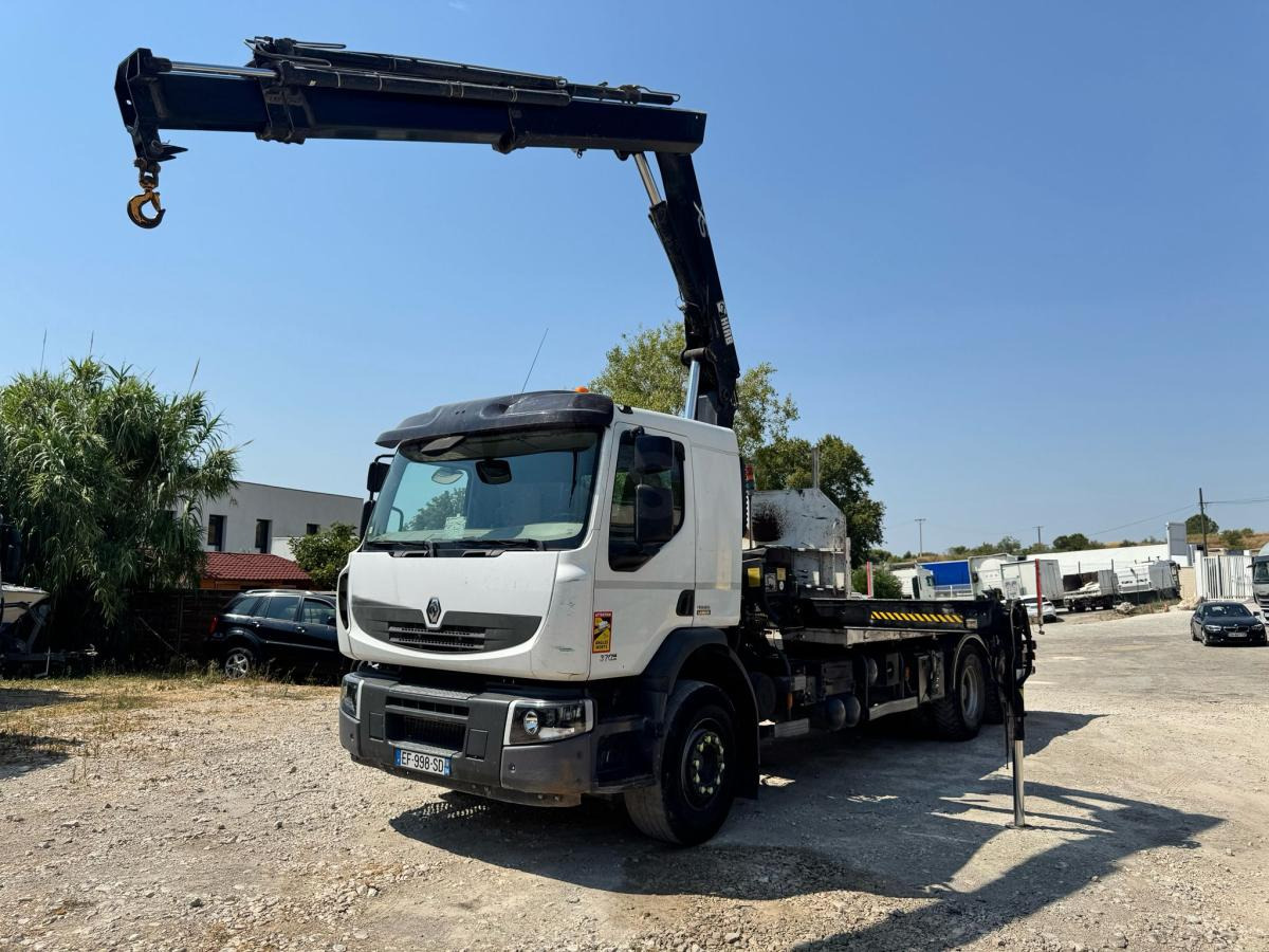 Renault PREMIUM 370 DXI PLATEAU RIDELLES GRUE - Грузовик бортовой/ Платформа, Автоманипулятор: фото 1 Renault PREMIUM 370 DXI PLATEAU RIDELLES GRUE - Грузовик бортовой/ Платформа, Автоманипулятор: фото 1