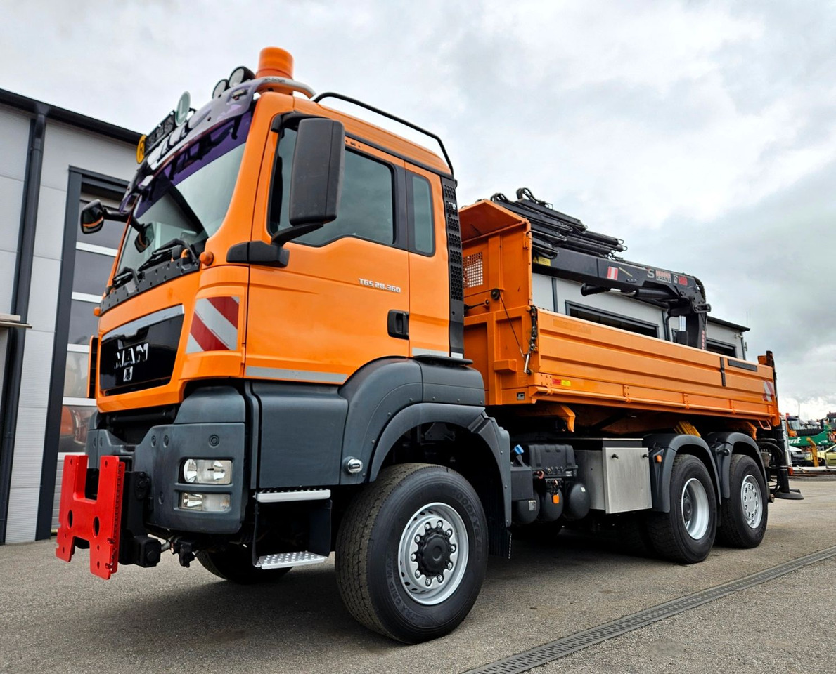 Самосвал, Автоманипулятор MAN TGS 28.360 6x4-4 HIAB 144E-4 Kran Euro5: фото 10