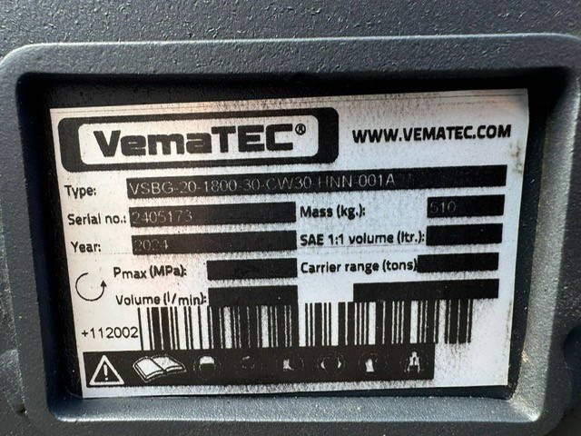 VemaTec CW30 Slotenbak 900 Ltr 1800mm breed - Ковш для экскаватора для Строительной техники: фото 3 VemaTec CW30 Slotenbak 900 Ltr 1800mm breed - Ковш для экскаватора для Строительной техники: фото 3