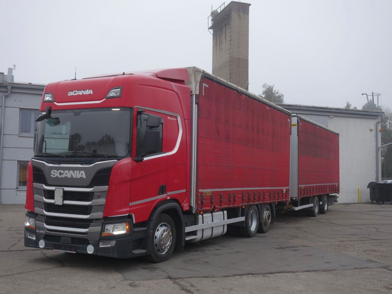 Scania R450 6x2 120cm3, Durchfahren, Retarder - Тентованный грузовик: фото 1 Scania R450 6x2 120cm3, Durchfahren, Retarder - Тентованный грузовик: фото 1