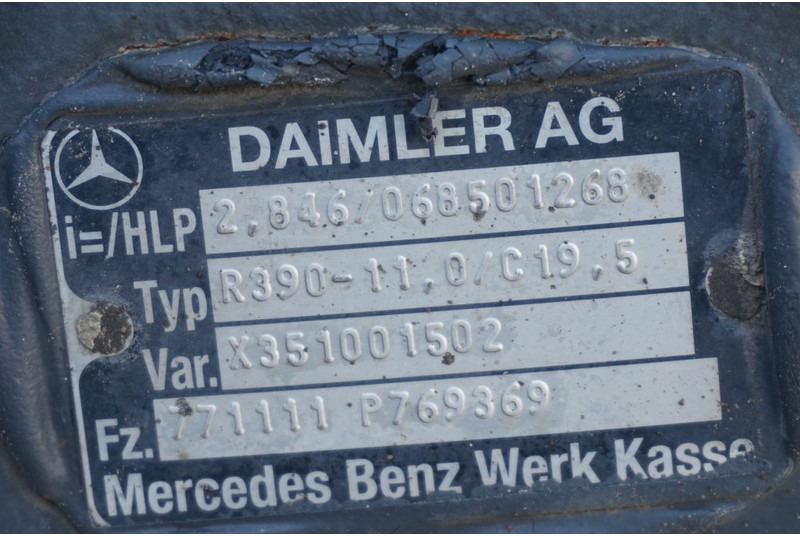 Mercedes-Benz R390-11/C-19.5 37/13 - Задняя ось для Грузовиков: фото 4 Mercedes-Benz R390-11/C-19.5 37/13 - Задняя ось для Грузовиков: фото 4