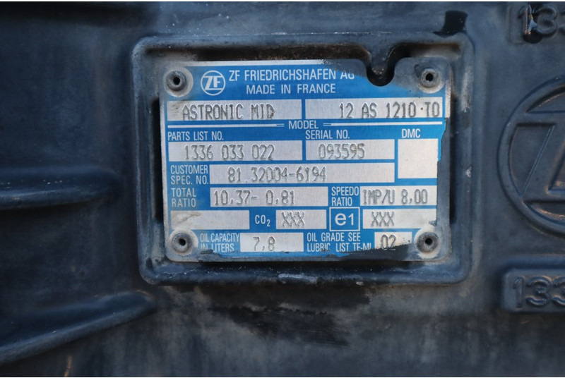 ZF 12AS1210OD TGM - Коробка передач для Грузовиков: фото 5 ZF 12AS1210OD TGM - Коробка передач для Грузовиков: фото 5