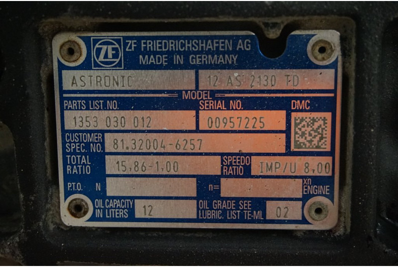 ZF 12AS2130DD TGS - Коробка передач для Грузовиков: фото 5 ZF 12AS2130DD TGS - Коробка передач для Грузовиков: фото 5