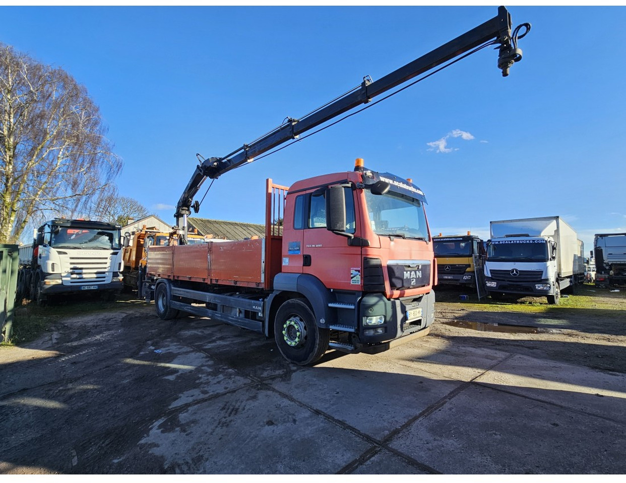MAN TGS 18.400 Euro 5 Flat bed Full Spring suspension HIAB 122E -3 hiduo Crane Kran Remote - Грузовик бортовой/ Платформа, Автоманипулятор: фото 3 MAN TGS 18.400 Euro 5 Flat bed Full Spring suspension HIAB 122E -3 hiduo Crane Kran Remote - Грузовик бортовой/ Платформа, Автоманипулятор: фото 3
