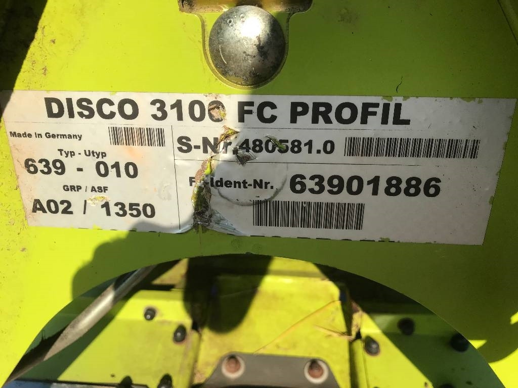 Claas 3100 FC Dismantled for spare parts - Косилка: фото 2 Claas 3100 FC Dismantled for spare parts - Косилка: фото 2