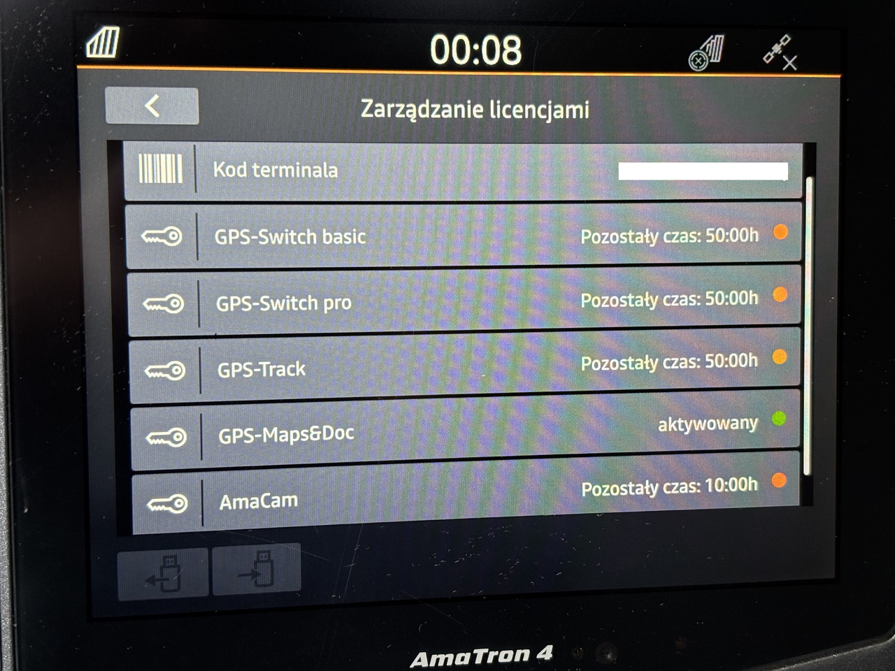 Amazone AmaTron 4 Ama Tron Terminal Sterujący Isobus Licencja - Блок управления для Сельскохозяйственной техники: фото 1 Amazone AmaTron 4 Ama Tron Terminal Sterujący Isobus Licencja - Блок управления для Сельскохозяйственной техники: фото 1