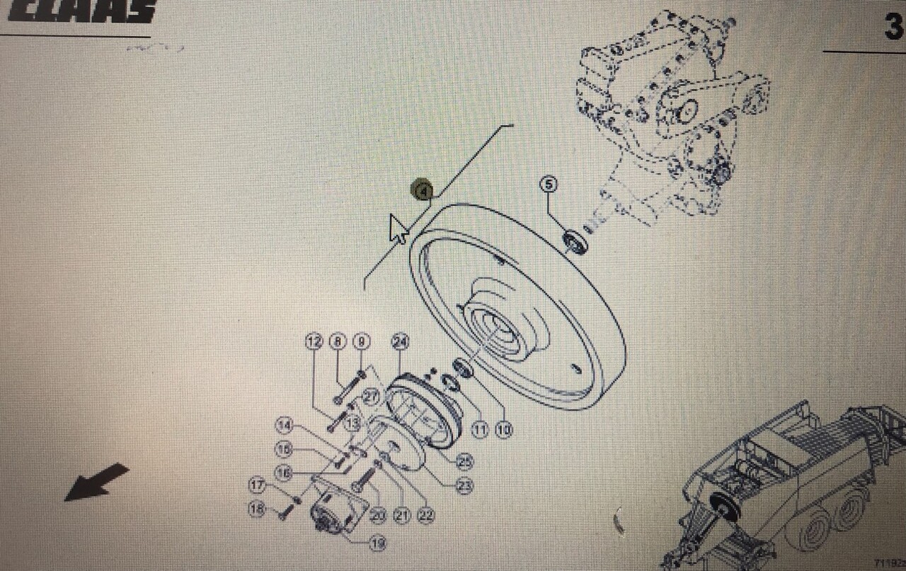 CLAAS 00 0855 322 0/Claas koło zamachowe/Claas Quadrant 2200 Advantage 3200 RF/RC - Маховик для Сельскохозяйственной техники: фото 1 CLAAS 00 0855 322 0/Claas koło zamachowe/Claas Quadrant 2200 Advantage 3200 RF/RC - Маховик для Сельскохозяйственной техники: фото 1
