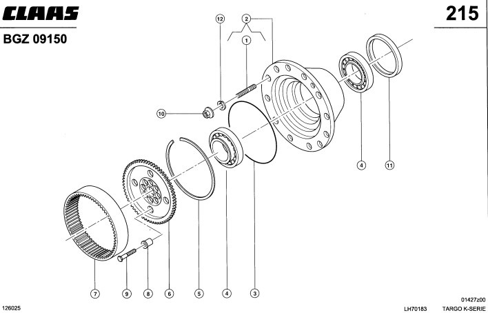 CLAAS Targo K70 Piasta Tylna Koła Kompletna 0011712880 6000103366 6000103357 - Ступица для Сельскохозяйственной техники: фото 2 CLAAS Targo K70 Piasta Tylna Koła Kompletna 0011712880 6000103366 6000103357 - Ступица для Сельскохозяйственной техники: фото 2