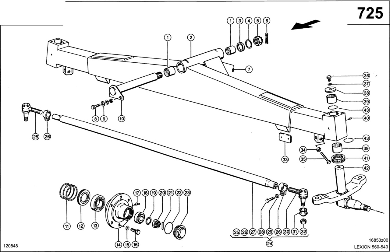 Claas Lexion 560 PIASTA KOŁA 0007696030 (Oś kierowana; 2,84 m, 6 otworów) - Ступица для Сельскохозяйственной техники: фото 1 Claas Lexion 560 PIASTA KOŁA 0007696030 (Oś kierowana; 2,84 m, 6 otworów) - Ступица для Сельскохозяйственной техники: фото 1