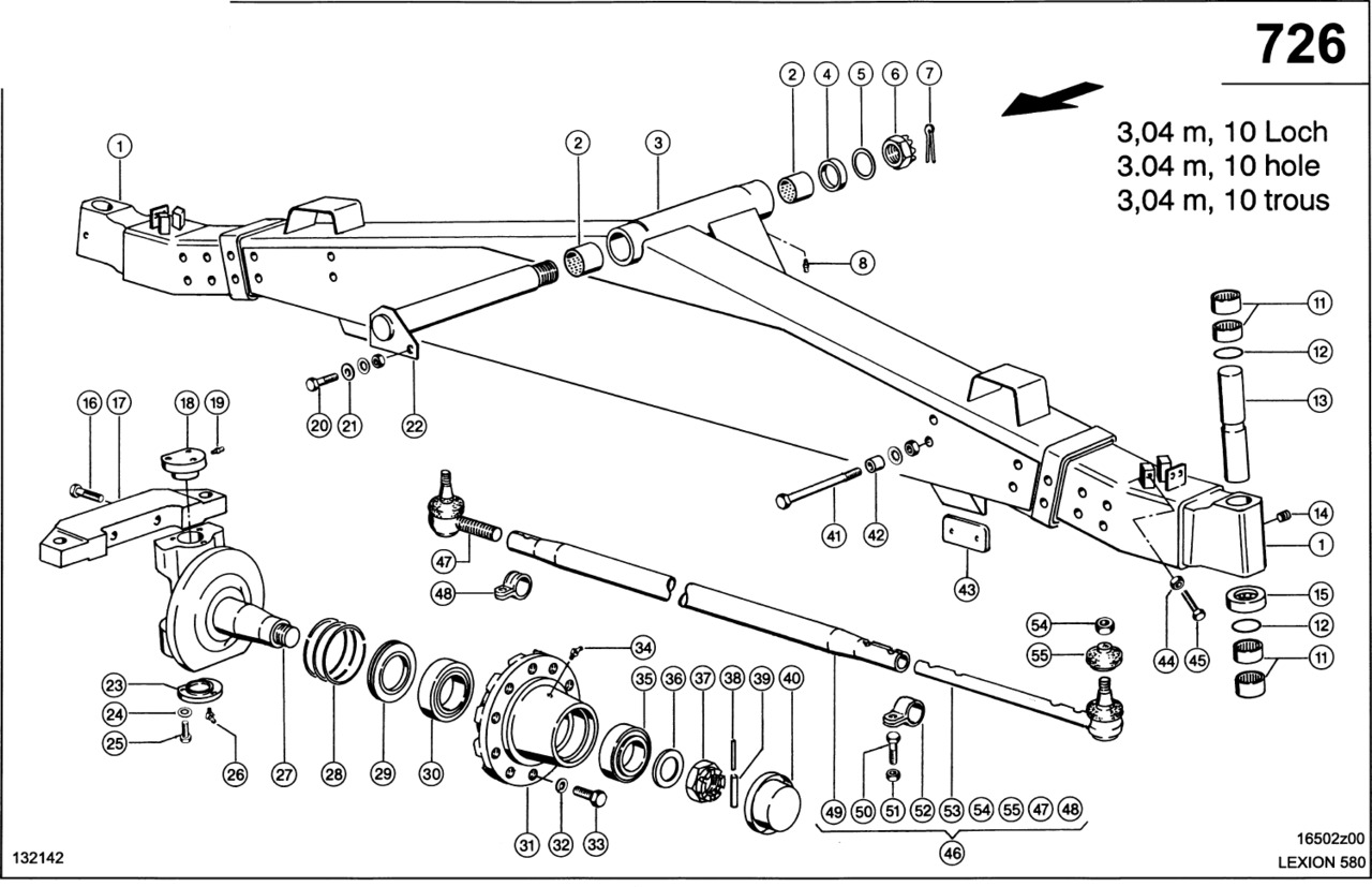 Claas Lexion 580 PIASTA KOŁA 0007691230 (Oś kierowana; 3,04 m, 10 otworów) - Ступица для Сельскохозяйственной техники: фото 1 Claas Lexion 580 PIASTA KOŁA 0007691230 (Oś kierowana; 3,04 m, 10 otworów) - Ступица для Сельскохозяйственной техники: фото 1