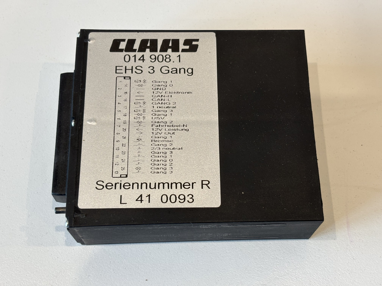 Claas Lexion Moduł Sterownik EHS 3 Gang 014 908.1 0149081 014908.1 - Блок управления для Сельскохозяйственной техники: фото 1 Claas Lexion Moduł Sterownik EHS 3 Gang 014 908.1 0149081 014908.1 - Блок управления для Сельскохозяйственной техники: фото 1