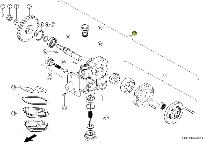 Claas Xerion 4000 - most przedni - pompa oleju 0006279061 - Масляный насос для Сельскохозяйственной техники: фото 1 Claas Xerion 4000 - most przedni - pompa oleju 0006279061 - Масляный насос для Сельскохозяйственной техники: фото 1