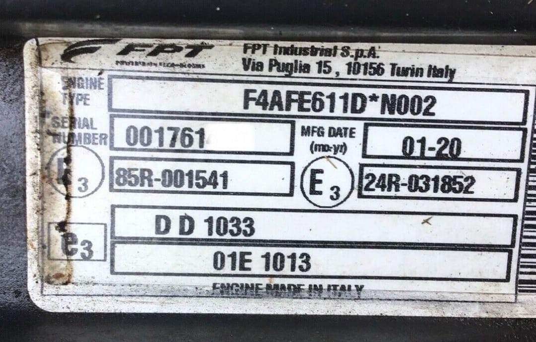 Iveco FPT F4AFE611D Euro 6 - Двигатель для Сельскохозяйственной техники: фото 1 Iveco FPT F4AFE611D Euro 6 - Двигатель для Сельскохозяйственной техники: фото 1