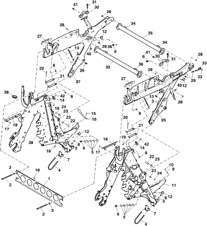 John Deere 960 - Rama DC212556 (Rama, pokrywy, róźne) - Рама/ Шасси для Пресс-подборщиков рулонных: фото 1 John Deere 960 - Rama DC212556 (Rama, pokrywy, róźne) - Рама/ Шасси для Пресс-подборщиков рулонных: фото 1