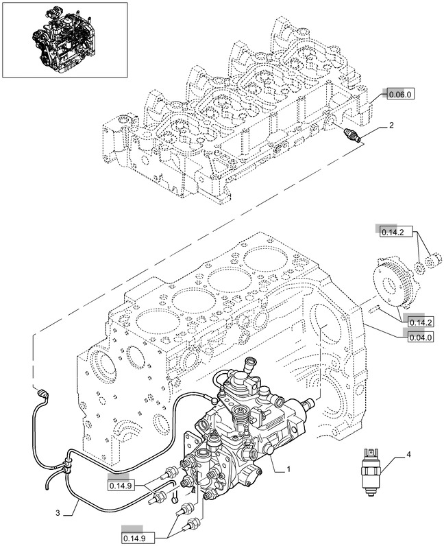 New Holland T6010 Pompa paliwowa wtrys 2855292 - Топливный насос для Сельскохозяйственной техники: фото 1 New Holland T6010 Pompa paliwowa wtrys 2855292 - Топливный насос для Сельскохозяйственной техники: фото 1