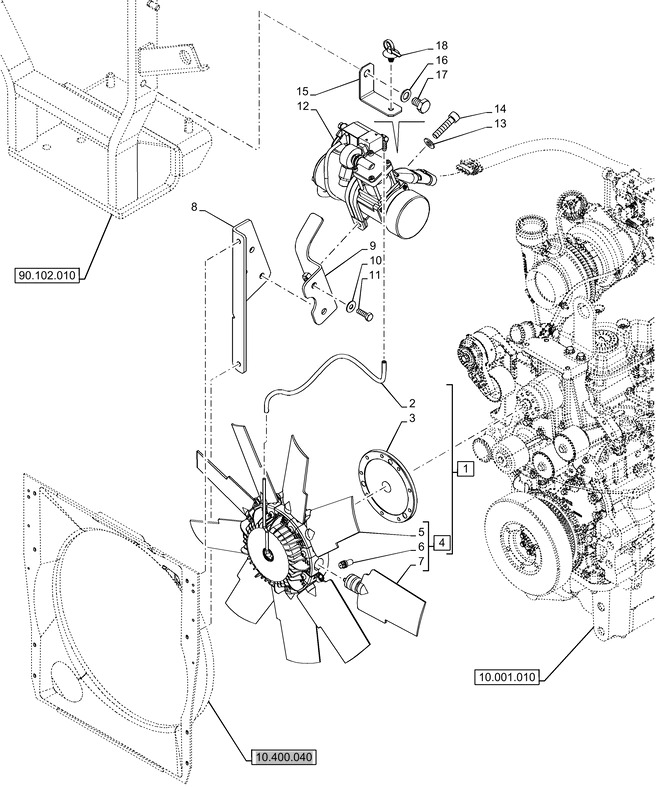 New Holland T6070 Wentylator 9 blades, 620mm od, cw rotation 47569433 - Вентилятор для Тракторов: фото 1 New Holland T6070 Wentylator 9 blades, 620mm od, cw rotation 47569433 - Вентилятор для Тракторов: фото 1