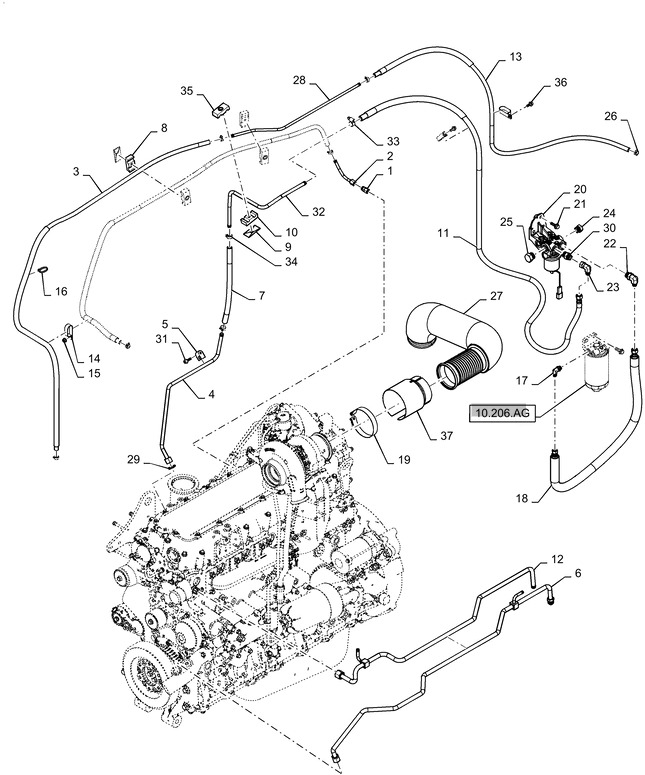New Holland T6090 T6070 T7230 Pompa paliwowa 12v, 4.5a 87676818 - Топливный насос для Сельскохозяйственной техники: фото 1 New Holland T6090 T6070 T7230 Pompa paliwowa 12v, 4.5a 87676818 - Топливный насос для Сельскохозяйственной техники: фото 1