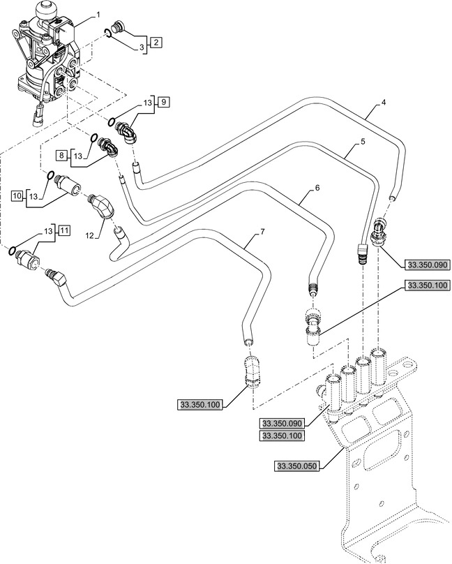 New Holland T6090 T6070 Zawór hamulca 47481383 - Тормозной клапан для Сельскохозяйственной техники: фото 1 New Holland T6090 T6070 Zawór hamulca 47481383 - Тормозной клапан для Сельскохозяйственной техники: фото 1