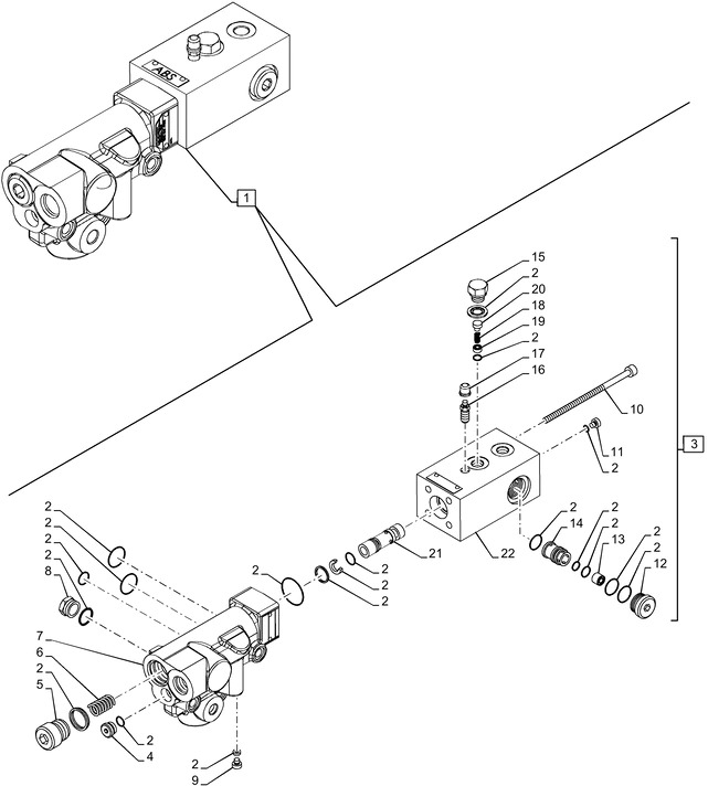 New Holland T6090 Zawór hamulca 47584639 - Тормозной клапан для Сельскохозяйственной техники: фото 1 New Holland T6090 Zawór hamulca 47584639 - Тормозной клапан для Сельскохозяйственной техники: фото 1