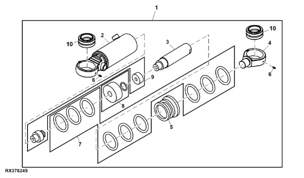 RE184016 John Deere 8345R - Siłownik hydrauliczny - Гидравлический цилиндр для Сельскохозяйственной техники: фото 1 RE184016 John Deere 8345R - Siłownik hydrauliczny - Гидравлический цилиндр для Сельскохозяйственной техники: фото 1