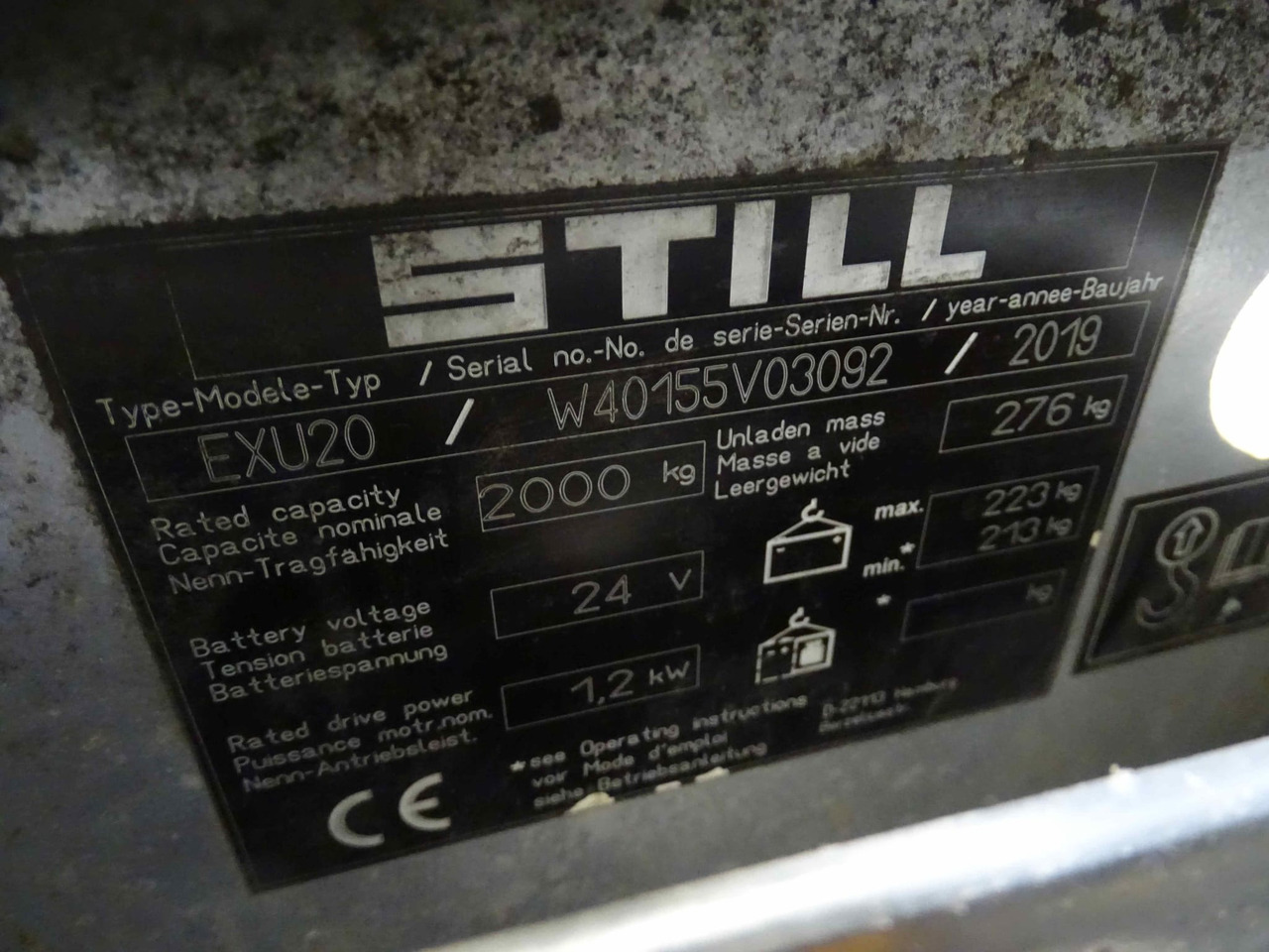 STILL EXU20 - Тележка: фото 2 STILL EXU20 - Тележка: фото 2