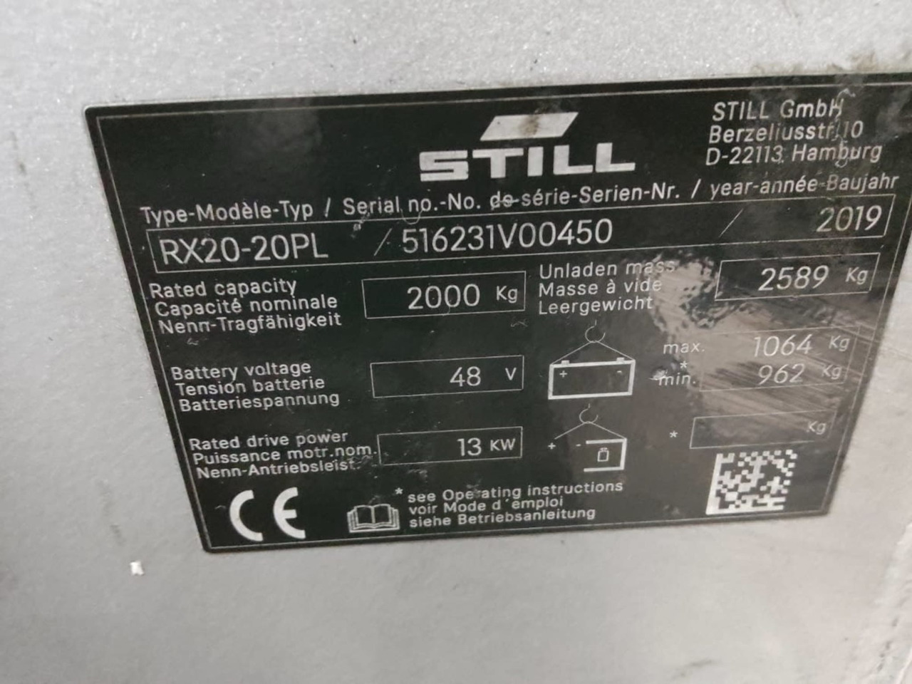 STILL RX20-20PL - Электропогрузчик: фото 2 STILL RX20-20PL - Электропогрузчик: фото 2