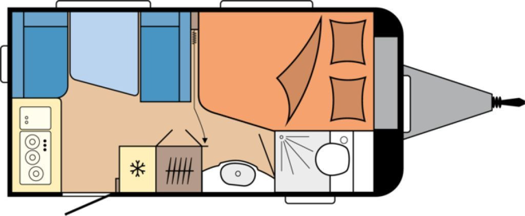 Hobby De Luxe 400 SFe 1500kg., Fahrradträger - Прицеп дача: фото 2 Hobby De Luxe 400 SFe 1500kg., Fahrradträger - Прицеп дача: фото 2