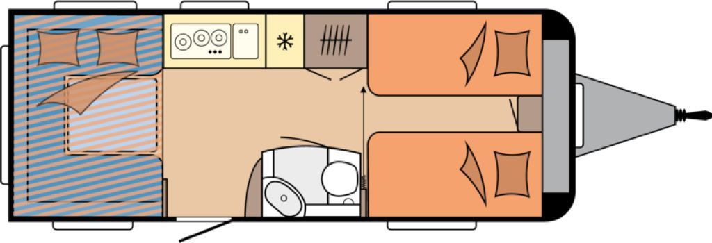 Hobby De Luxe 515 UHL 2000kg. Backofen, Dunsthaube + - Прицеп дача: фото 2 Hobby De Luxe 515 UHL 2000kg. Backofen, Dunsthaube + - Прицеп дача: фото 2
