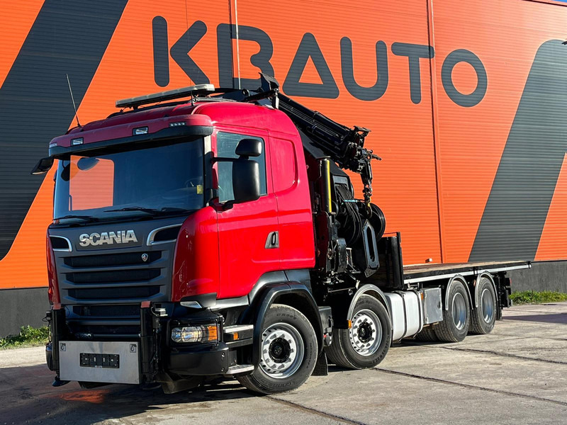 Scania R 520 8x4 COMBI / HIAB 1058E-8 + JIB / PLATFORM L=6269 mm - Грузовик бортовой/ Платформа, Автоманипулятор: фото 2 Scania R 520 8x4 COMBI / HIAB 1058E-8 + JIB / PLATFORM L=6269 mm - Грузовик бортовой/ Платформа, Автоманипулятор: фото 2
