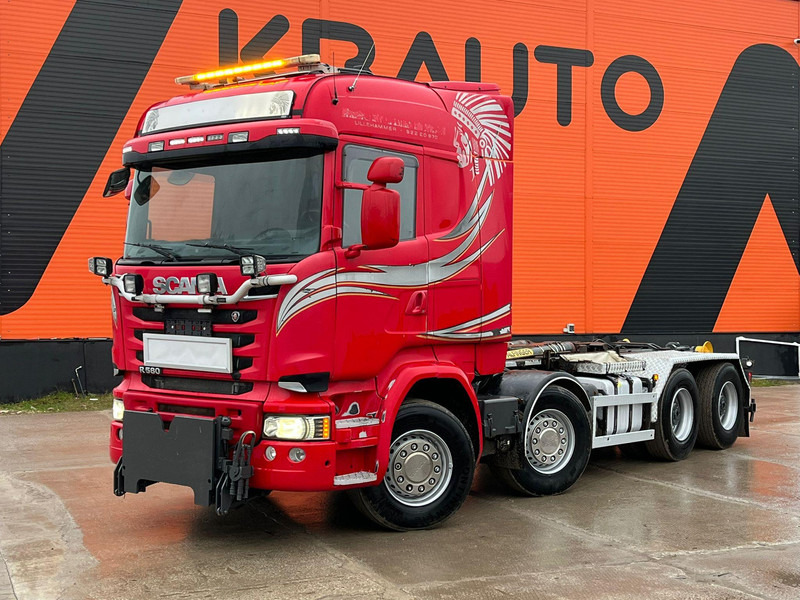 Scania R 580 8x4 PALFINGER / L=5600 mm / RETARDER - Крюковой мультилифт: фото 1 Scania R 580 8x4 PALFINGER / L=5600 mm / RETARDER - Крюковой мультилифт: фото 1