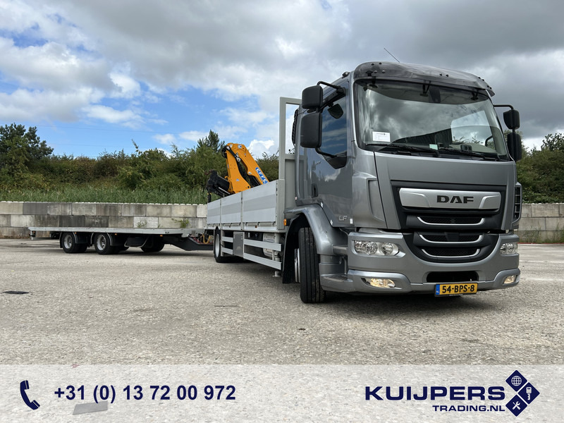 DAF LF 320 FA 19T + Burg BPM 0018 Trailer / Effer 175.2/c3s Crane / NL Combi - Грузовик бортовой/ Платформа, Автоманипулятор: фото 1 DAF LF 320 FA 19T + Burg BPM 0018 Trailer / Effer 175.2/c3s Crane / NL Combi - Грузовик бортовой/ Платформа, Автоманипулятор: фото 1