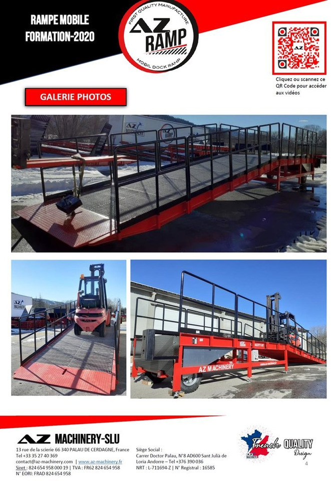 Fixed loading ramp AZ RAMP-FORMATION 2020- 8 Ton - Погрузочная рампа: фото 5 Fixed loading ramp AZ RAMP-FORMATION 2020- 8 Ton - Погрузочная рампа: фото 5