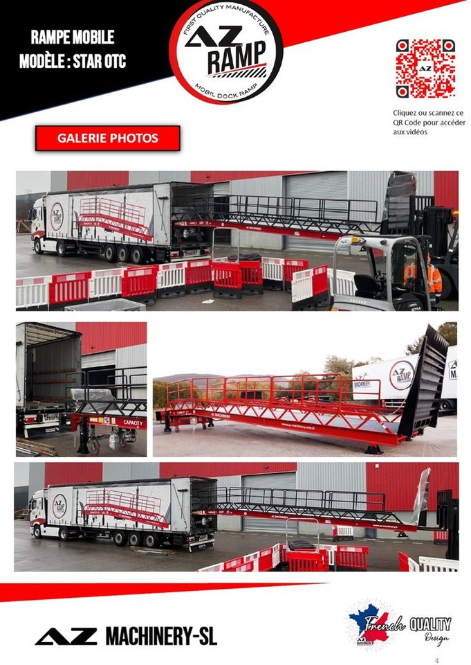 Loading Ramp with with hydraulic folding bridge - AZ RAMP - STAR-OTC- 8T. 8 ton capacity - Погрузочная рампа: фото 5 Loading Ramp with with hydraulic folding bridge - AZ RAMP - STAR-OTC- 8T. 8 ton capacity - Погрузочная рампа: фото 5