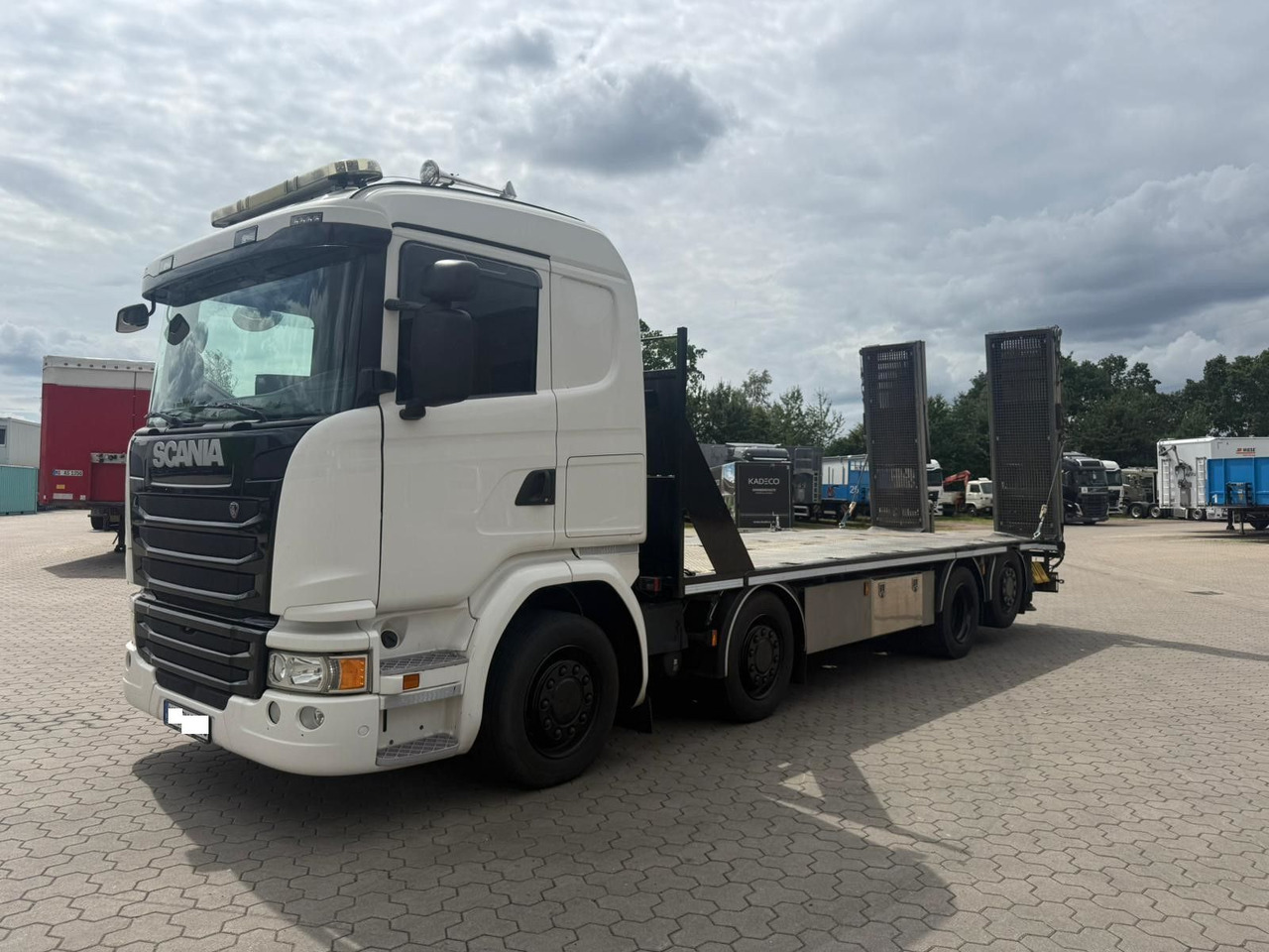 Scania G450 Baumaschinentransporter mit Rampen - Автовоз: фото 2 Scania G450 Baumaschinentransporter mit Rampen - Автовоз: фото 2