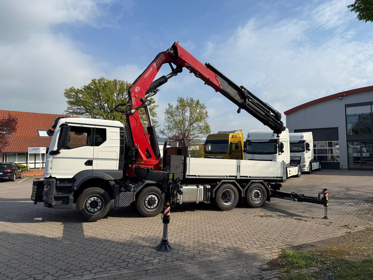 MAN 35.520 8x4 Fassi F800 RA2.28 OHNE ABSTÜTZÜBERWA. - Тягач: фото 1 MAN 35.520 8x4 Fassi F800 RA2.28 OHNE ABSTÜTZÜBERWA. - Тягач: фото 1